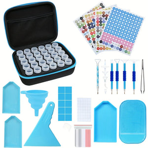 Opbevaringskuffert med 30 bøtter & værktøj