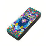 Brilleetui med diamond paint. Ugle i mange farver. Sort etui.