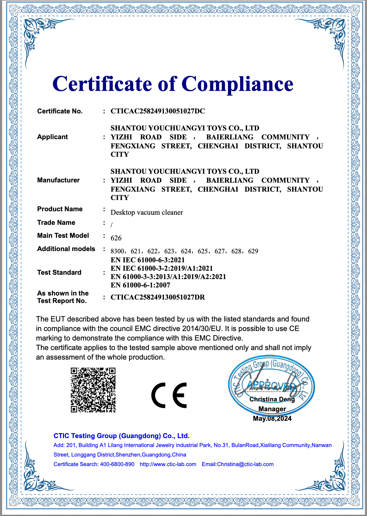 Certifikat.