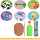 Diamond paint bordskåner. 6 stk med holder. Forskellige dyremotiver.
Panda, Krokodille, Egern, Elefant, Kanin og Giraf.