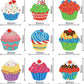 Diamond painting cupcakes til ophæng. Måler ca. 80x90 cm.