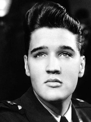 Diamond paint af ung Elvis i sort/hvid.