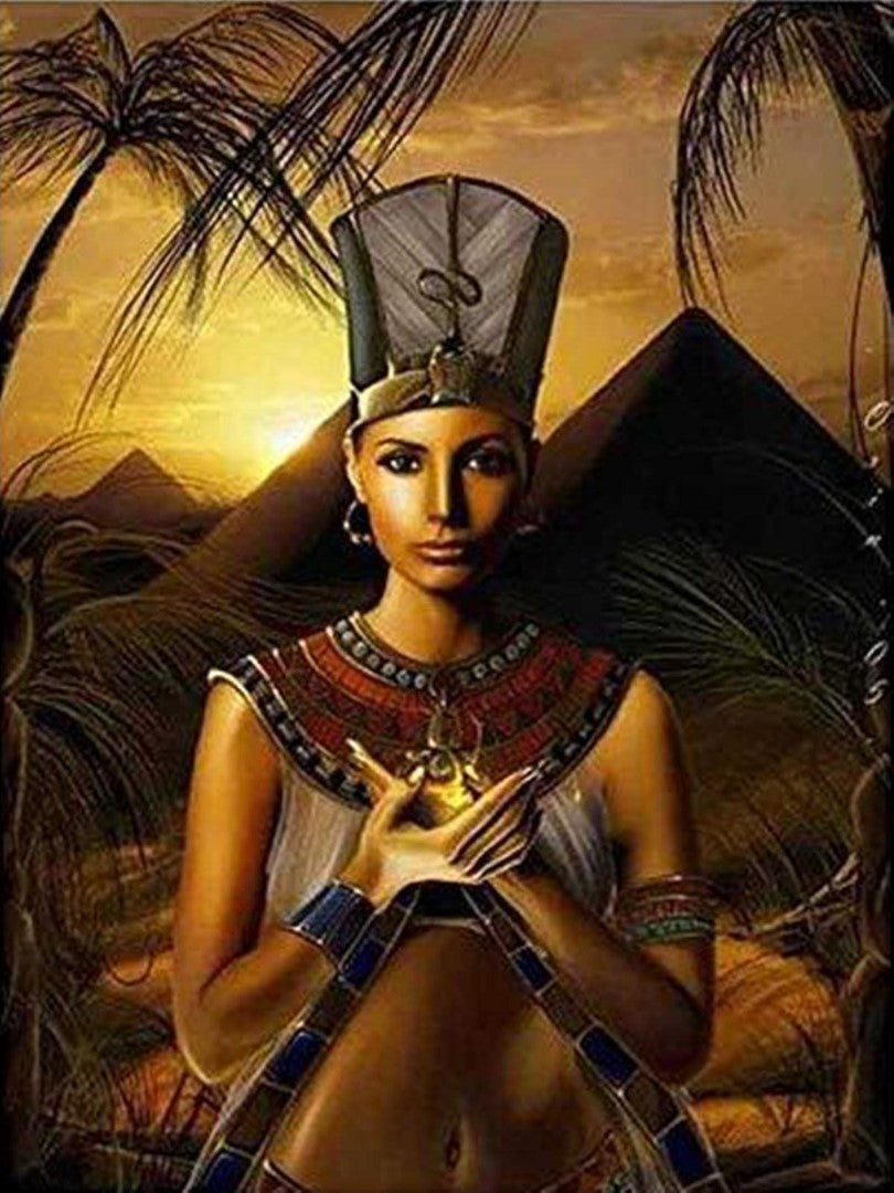 Kvinde, Egypten, Egyptisk, Pyramide, Pyramider, Gudinde, Palme, Palmer, Dronning, Gylden