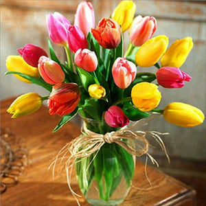 Blomster, Buket, Tulipan, Tulipaner, Vase, Blomsterbuket