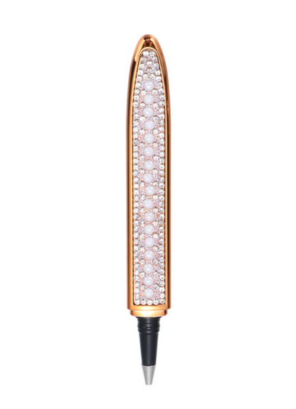 Smukke metalpenne med diamantdetaljer