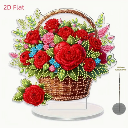 Smuk blomsterbuket på stander - 2 forskellige modeller