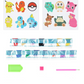 Forskellige Pokémon klistermærker med diamond paint og alt medfølgende udstyr.