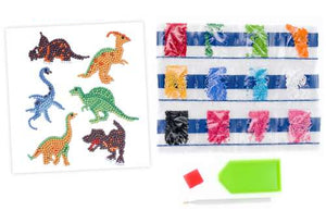 Klistermærker med 6 forskellige dinosaurer
