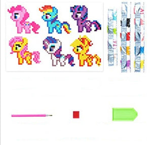 Klistermærker med ponyer - 6 stk